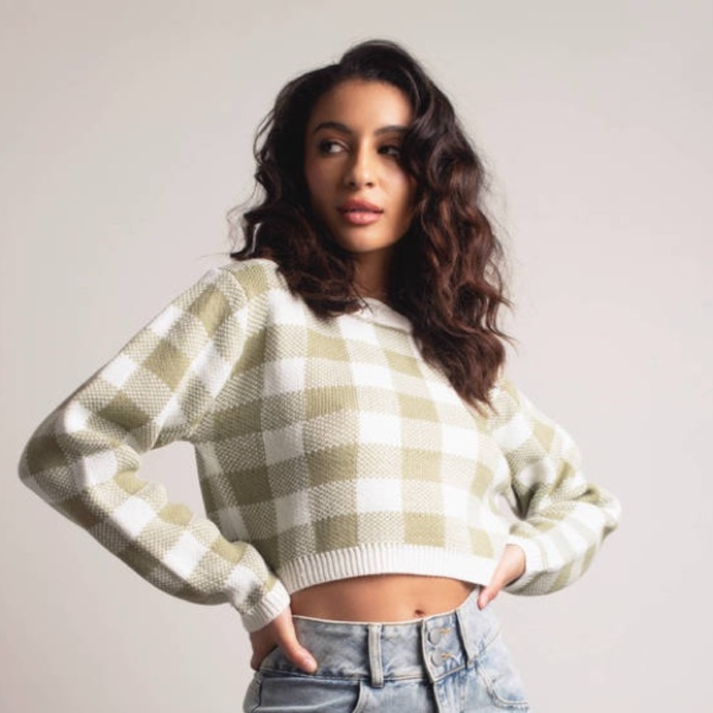 Checkered sweater